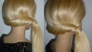 SCHNELLEINFACHSchöne Frisur zum selber machen Mittellanges Haar Easy HairstylePeinados faciles [upl. by Camile]