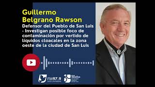 Guillermo Belgrano Rawson Defensor del Pueblo  Investigan contaminación en Ciudad de San Luis [upl. by Nimajneb568]