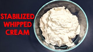 Easy Whipped Cream That Does Not Melt  Stabilized Fluffy Light Whipped Cream  Simple Ingredients [upl. by Barbette727]