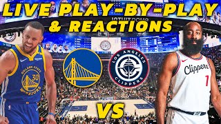 Golden State Warriors vs Los Angeles Clippers  Live PlayByPlay amp Reactions [upl. by Nava]