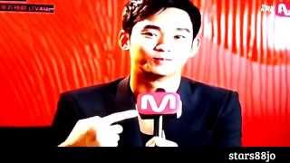 TV captures 김수현 Kim Soo Hyun speaks English at Channel M 140505 [upl. by Chapa]