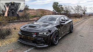 Dodge Charger SRT Hellcat Redeye  Forza Horizon 5  Steering Wheel Gameplay [upl. by Honey206]