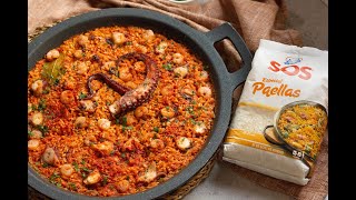 🦑🍤 ¡Arroz con Pulpo y Gambas WOW 😋  Receta Deliciosa [upl. by Waxler]