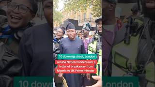 Sunday Igboho Handed Over Yoruba Nation Letter of Separation To UK Prime Minister in London news [upl. by Kcirdnek19]