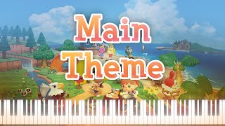 Synthesia Piano Tutorial Animal Crossing New Horizons  Main Theme [upl. by Aratihc879]