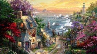 Village Lighthouse by Thomas Kinkade [upl. by Ueihtam64]