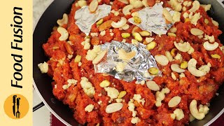 Gajar Ka Halwa Quick amp Easy Shortcut Method and Tips  Recipe by Food Fusion [upl. by Holmann]