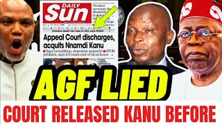 Appeal Court Released Nnamdi Kanu Before AGF Lied By Saying Court Will Determine Kanus Release [upl. by Ahsiet626]