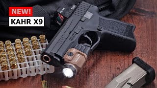 New Kahr X9 Kahr Arms First DoubleColumn MicroCompact Pistol  Comparison to Kahr P380 [upl. by Htebazile254]