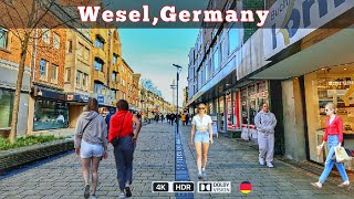 WeselGermany walking tour in Wesel a beautiful elegant city 4k HDR [upl. by Thgiled]