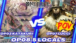 OP03 Katakuri vs OP07 Lucci  Luccis trip to the casino  POV  One Piece TCG  OP085 Gameplay [upl. by Idnir971]