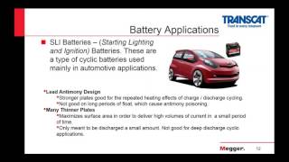 Megger and Transcat Webinar Battery Testing Methods 101 [upl. by Fiedling347]