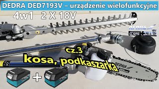 KOSA i PODKASZARKA DEDRA SASALL DED7193V 18Vx2 zestaw 4w1 cz3 [upl. by Judye]