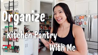 Organize Kitchen Pantry with Me Amazon Luxear Over the Door Kitchen pantry organizer [upl. by Putnem784]