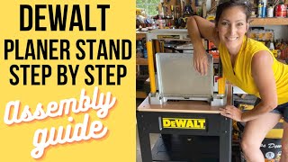 DeWalt Planer Stand Step by Step How To Assembly Guide amp Overview DW7350 Easy [upl. by Dnalhsa371]