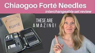 chiaogoo Forte needles interchangeable set review [upl. by Saundra]