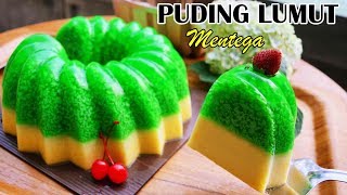 TRIAL PERTAMA Membuat Puding Lumut Mentega Anti Gagal [upl. by Lednar]