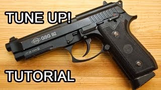 GSG 92 Co2 45mm  Improve Performance Tutorial and Chronograph Test [upl. by Talie213]