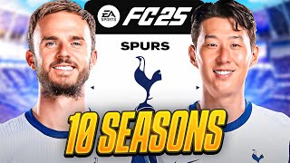 I Takeover Tottenham Hotspur for 10 Seasons in FC25 [upl. by Aneer258]