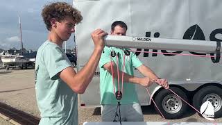 Melges 15 Traveller Adjustment [upl. by Nylitak754]