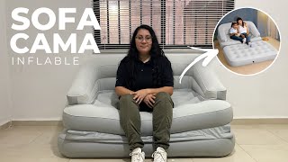 ✅ ¡Nuevo SOFÁ CAMA INFLABLE de Betterware Probamos las 5 FORMAS DE UTILIZARLO ✨ MB🌎 [upl. by Bibbye]