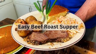 Easy Recipe for Cooking a Beef Roast New Cornmeal I Love amp Tipper Had A Day [upl. by Ylim]