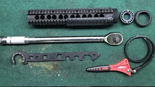 MK12 Mod1Part 3 Knights Armament Rail21318 Install [upl. by Acirederf78]