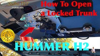 How To Open a Locked Trunk  HUMMER H2 Liftgate Wont Open [upl. by Ruthi]