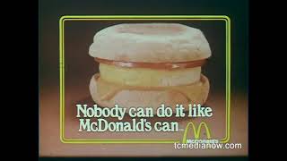 McDonalds Egg McMuffin Commercial 1970s [upl. by Aisena]