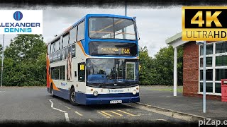 🚍Very Nice Stagecoach Midlands 18127 KN04 XJB Dennis Trident on Service PampR [upl. by Haelem645]