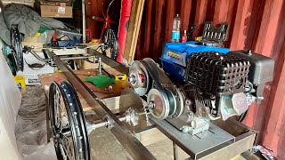 Cyclekart Build Part 4 Fitting Pit Bike Wheels [upl. by Onileba]