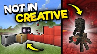 25 Secret Blocks amp Mobs You CANNOT Get In CREATIVE Mode [upl. by Aehsel]