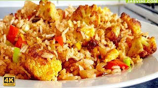 Cauliflower Fried Rice Fast and Tasty Recipe [upl. by Fatimah]