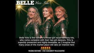 BELLE VOIX TRIO  A Tribute to Northern Soul amp Motown [upl. by O'Reilly]