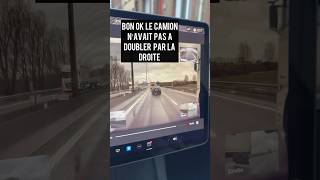 🙈 Camion Vs Voiture  Dashcam Tesla [upl. by Deyes]