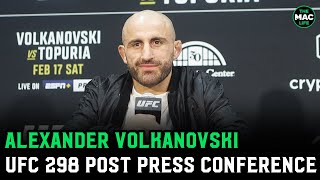 Alexander Volkanovski quotNo excuses but I want a rematchquot  UFC 298 PostFight Press Conference [upl. by Halliday484]