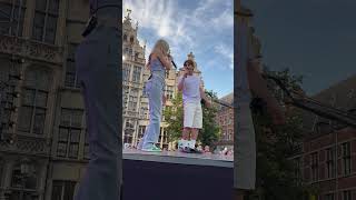 Vlaanderen feest Antwerpen 11072024 Hannah Mae amp Maksim Ik Wil Dat Je Liegt [upl. by Khorma]