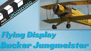 Bucker Jungmeister Aerobatic Biplane upclosevideo [upl. by Ansev]