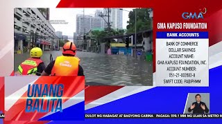 Baha sa E Rodriguez Avenue umabot nang lamapstao kahapon  Unang Balita [upl. by Parthen19]