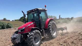 2 TRAKTÃ–R TARLALARA KÃœLTÄ°VATÃ–R Ã‡EKÄ°YORUZ  MASSEY FERGUSON 5430ERKUNT HASRET CRD125 [upl. by Fulmis372]