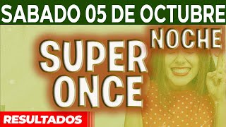 Resultado del sorteo Super Once 17PM 21PM del Sábado 5 de Octubre del 2024 [upl. by Inaoj]