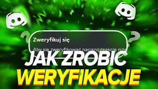 🎬 JAK ZROBIĆ WERYFIKACJE NA SERWERZE DISCORD  AdviceBot ✨ [upl. by Ulund773]