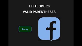 Valid Parentheses Problem  Leetcode 20  Java [upl. by Maxma662]