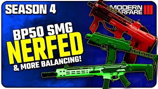 BP50 SMG Nerf FJX Horus Buff amp More  Season 4 Weapon Balancing Details [upl. by Yekram712]