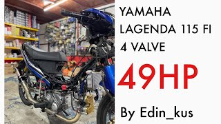 YAMAHA LAGENDA 115 FI  Head Y15  radiator 4 valve 49hp by Edin Kus [upl. by Sheffield]