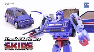 Transformer Xtransbot SKIDS  Masterpiece robot toy car video review [upl. by Gruver]