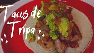 Tripa Frita  Unos buenos Tacos con tripa Frita Desde Cero [upl. by Llewxam]