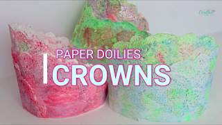 DIY PAPER DOILIES CROWNS [upl. by Sido]