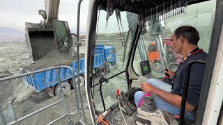 Liebherr 984 Excavator Loading Mercedes amp MAN Trucks  Operator View  Labrianidis Mining Works  4k [upl. by Zwick]