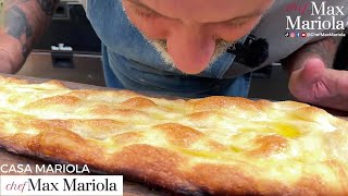 PIZZA BIANCA ROMANA Come fare quella VERA ►► Ricetta di Antico Forno Roscioli e Chef Max Mariola [upl. by Ciel]